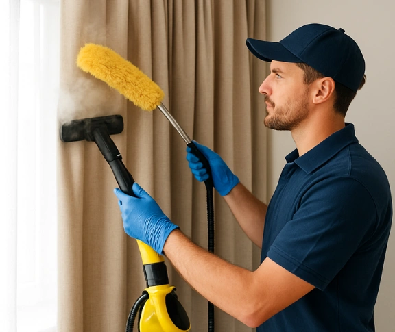 Trusted blind cleaning technician Matty Curtain Cleaning helensburgh-nsw QLD
